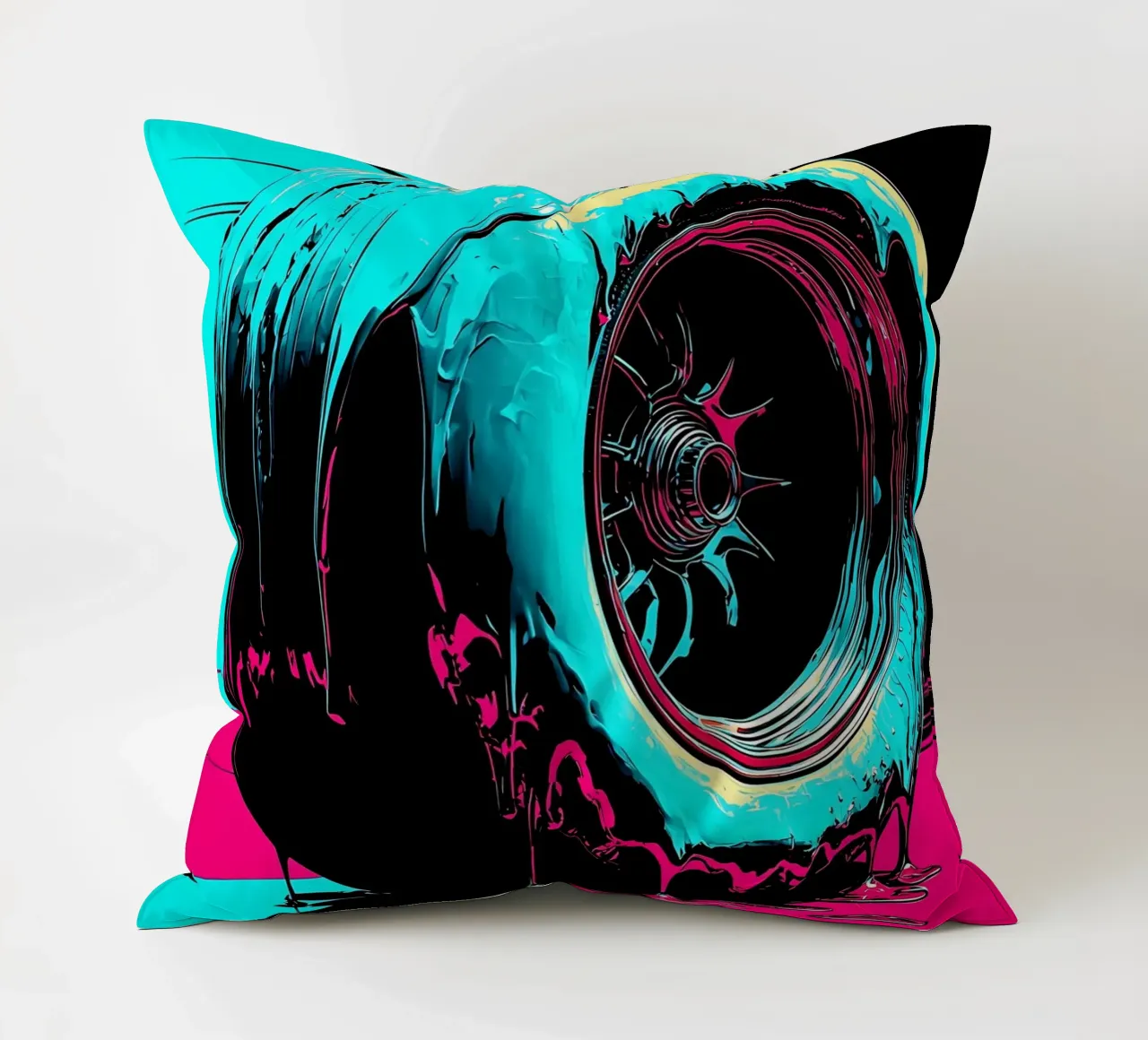 Fusione di pneumatici - Pop Art cuscino da ColorCrash Gallery