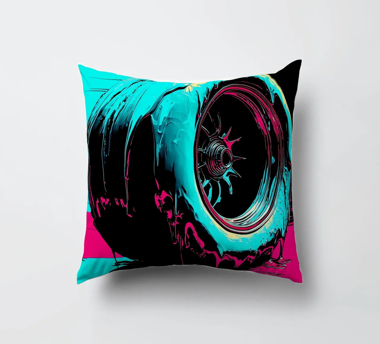 Fusione di pneumatici - Pop Art cuscino da ColorCrash Gallery