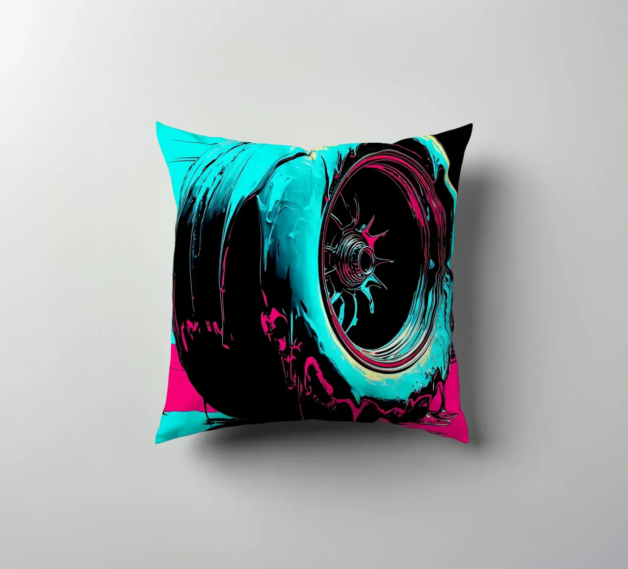 Fusione di pneumatici - Pop Art cuscino da ColorCrash Gallery
