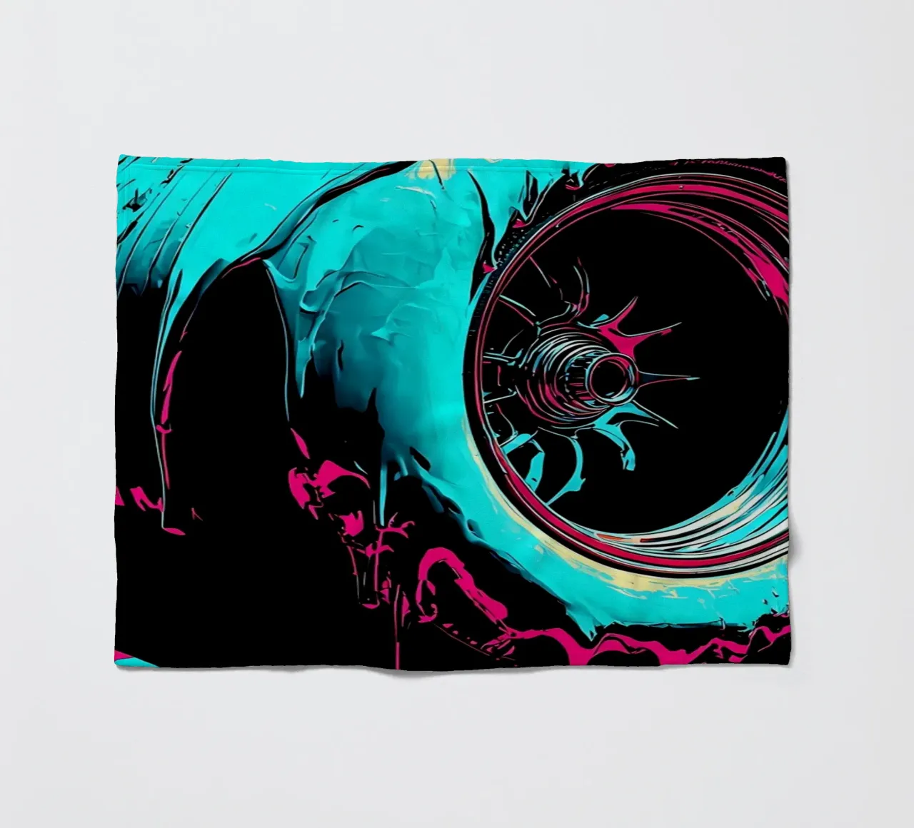 Fusione di pneumatici - Pop Art coperta in pile da ColorCrash Gallery