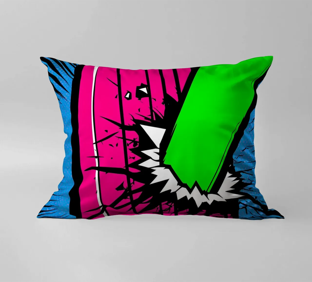 Un pipistrello raggiante - Pop Art cuscino da ColorCrash Gallery