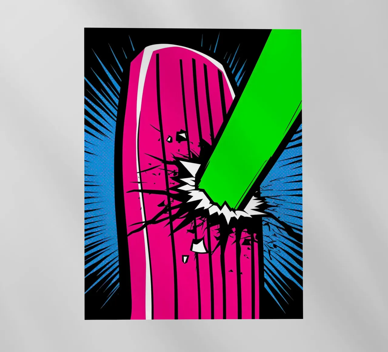 Un pipistrello raggiante - Pop Art pellicola backlit da ColorCrash Gallery