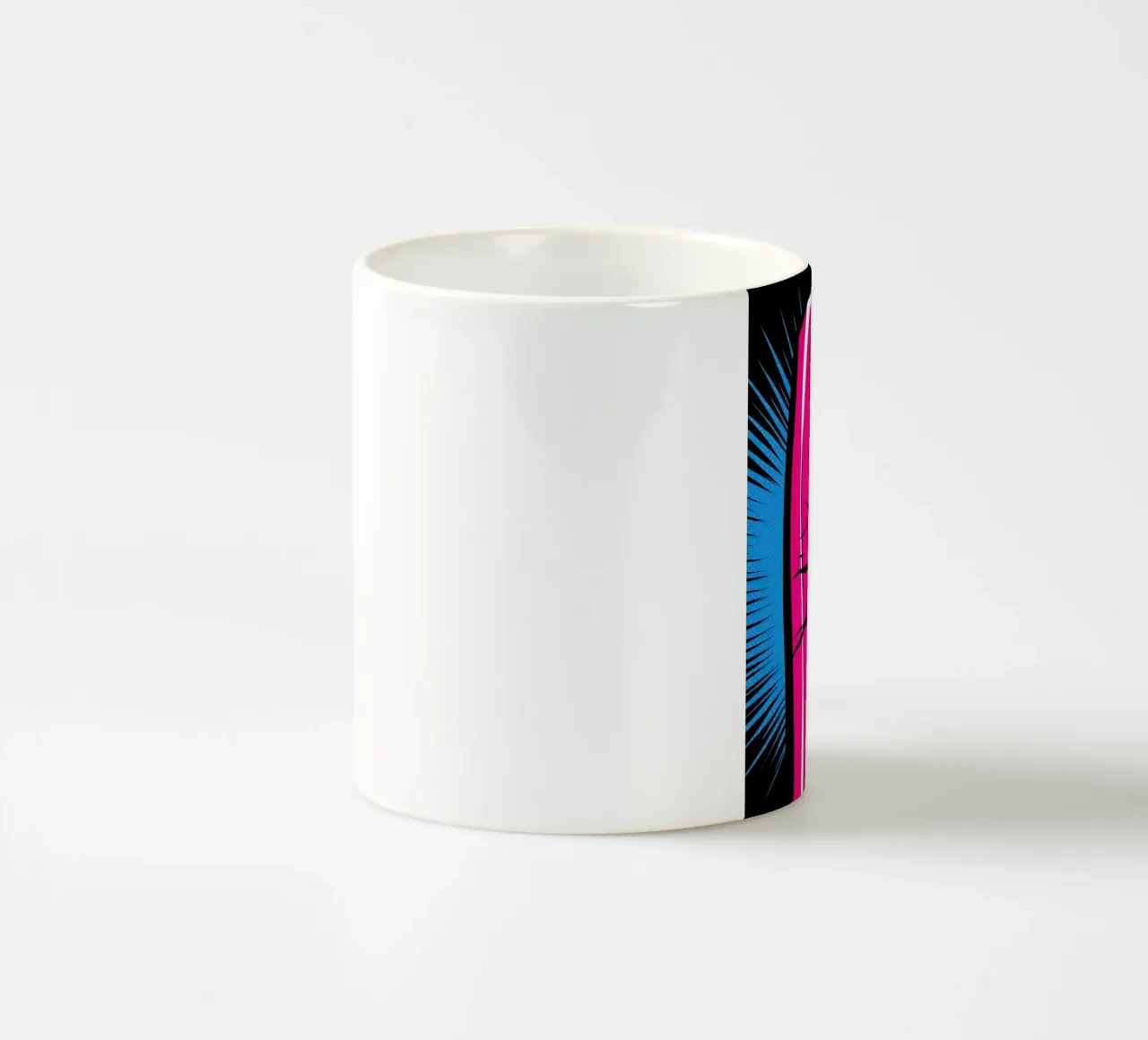 Un pipistrello raggiante - Pop Art tazza in ceramica da ColorCrash Gallery