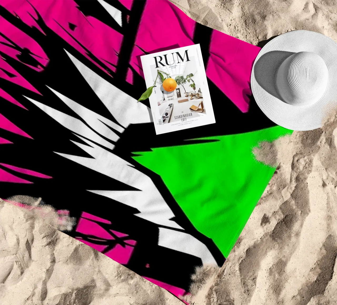 Un pipistrello raggiante - Pop Art telo mare da ColorCrash Gallery