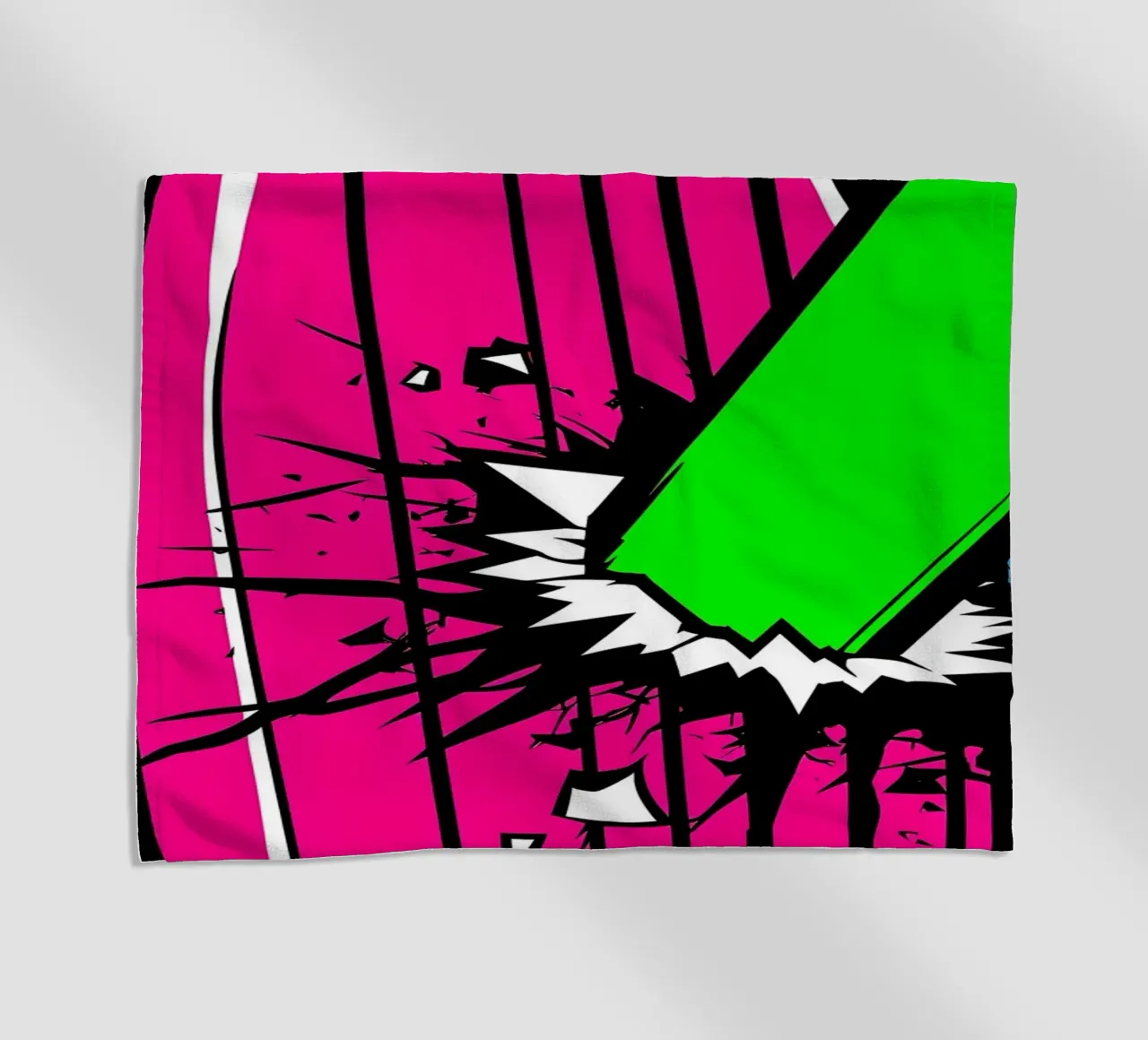 Un pipistrello raggiante - Pop Art telo mare da ColorCrash Gallery