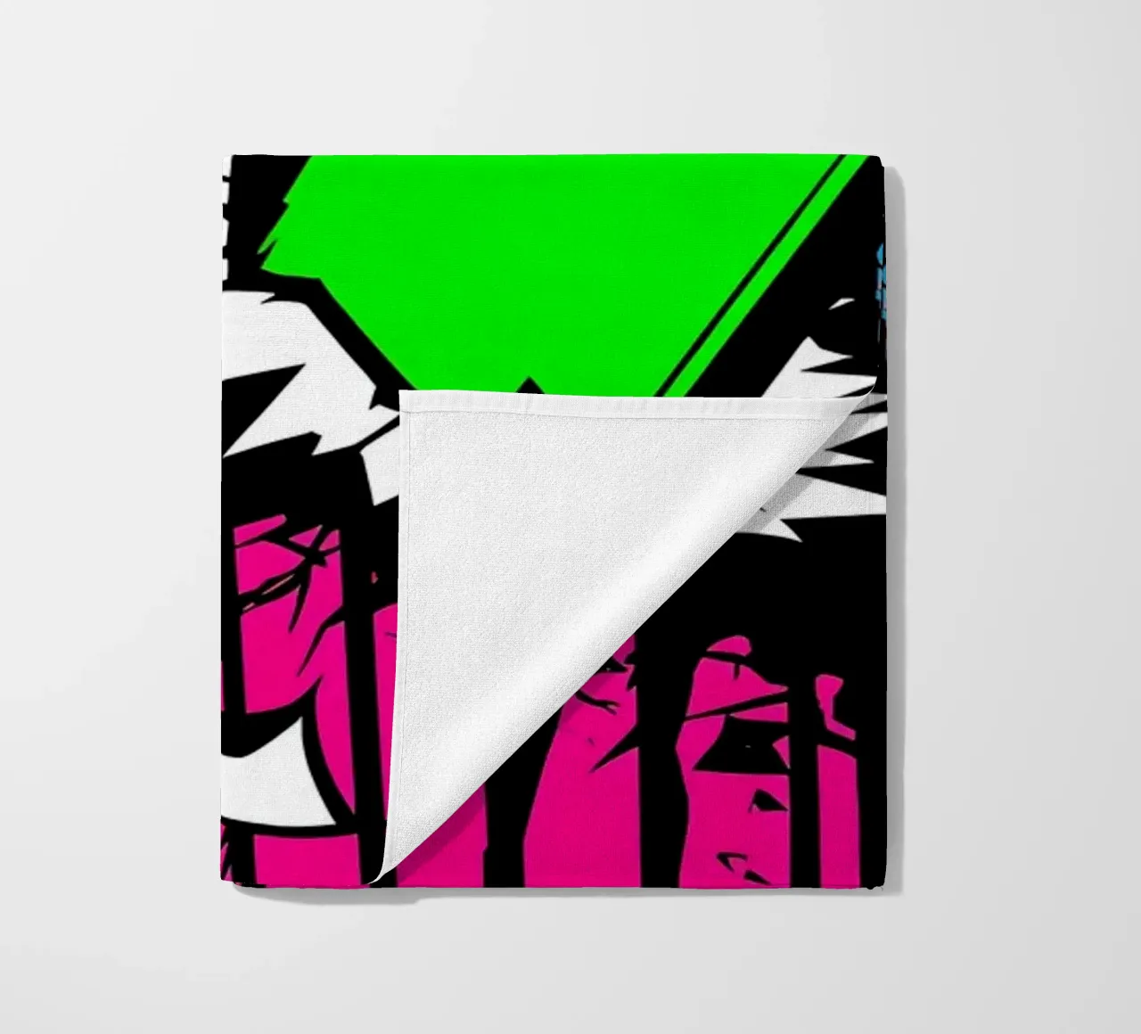 Un pipistrello raggiante - Pop Art telo mare da ColorCrash Gallery