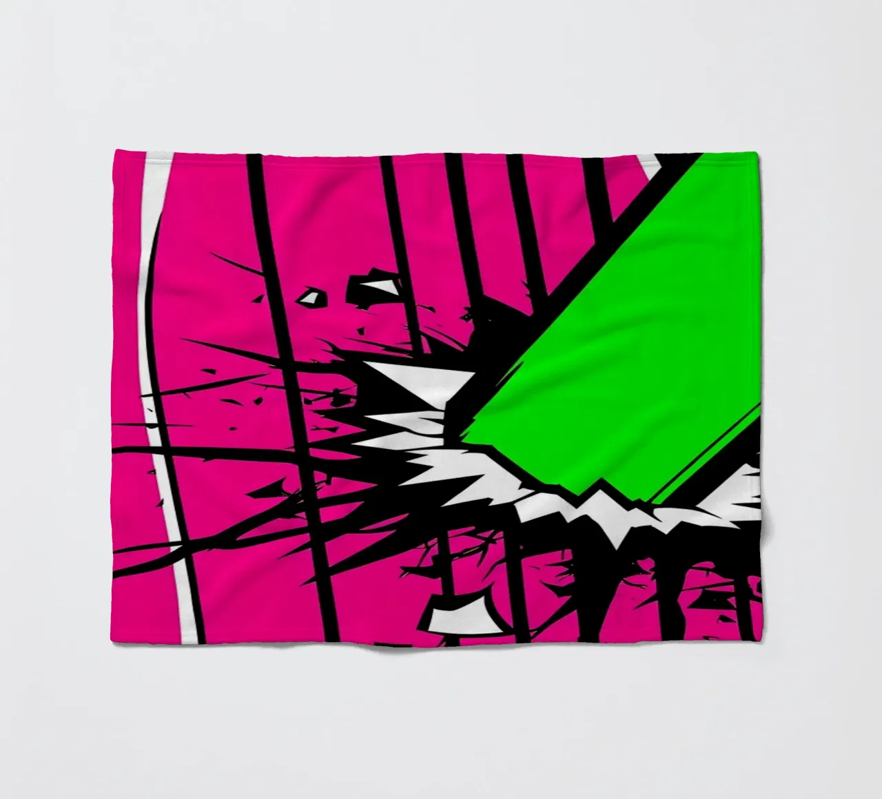 Un pipistrello raggiante - Pop Art coperta in pile da ColorCrash Gallery