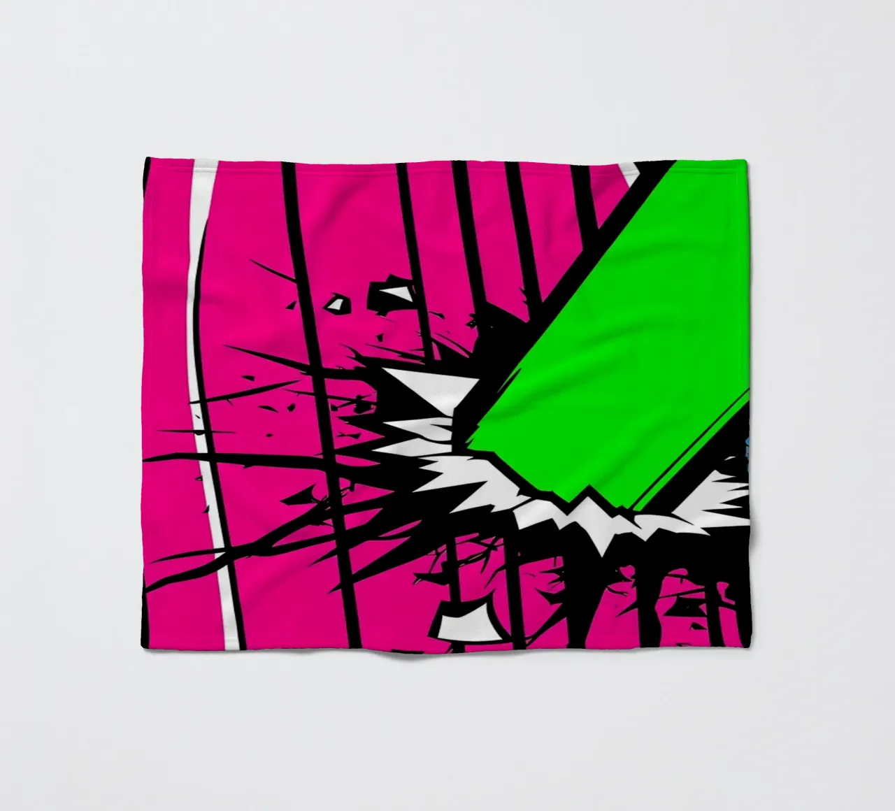 Un pipistrello raggiante - Pop Art coperta in pile da ColorCrash Gallery