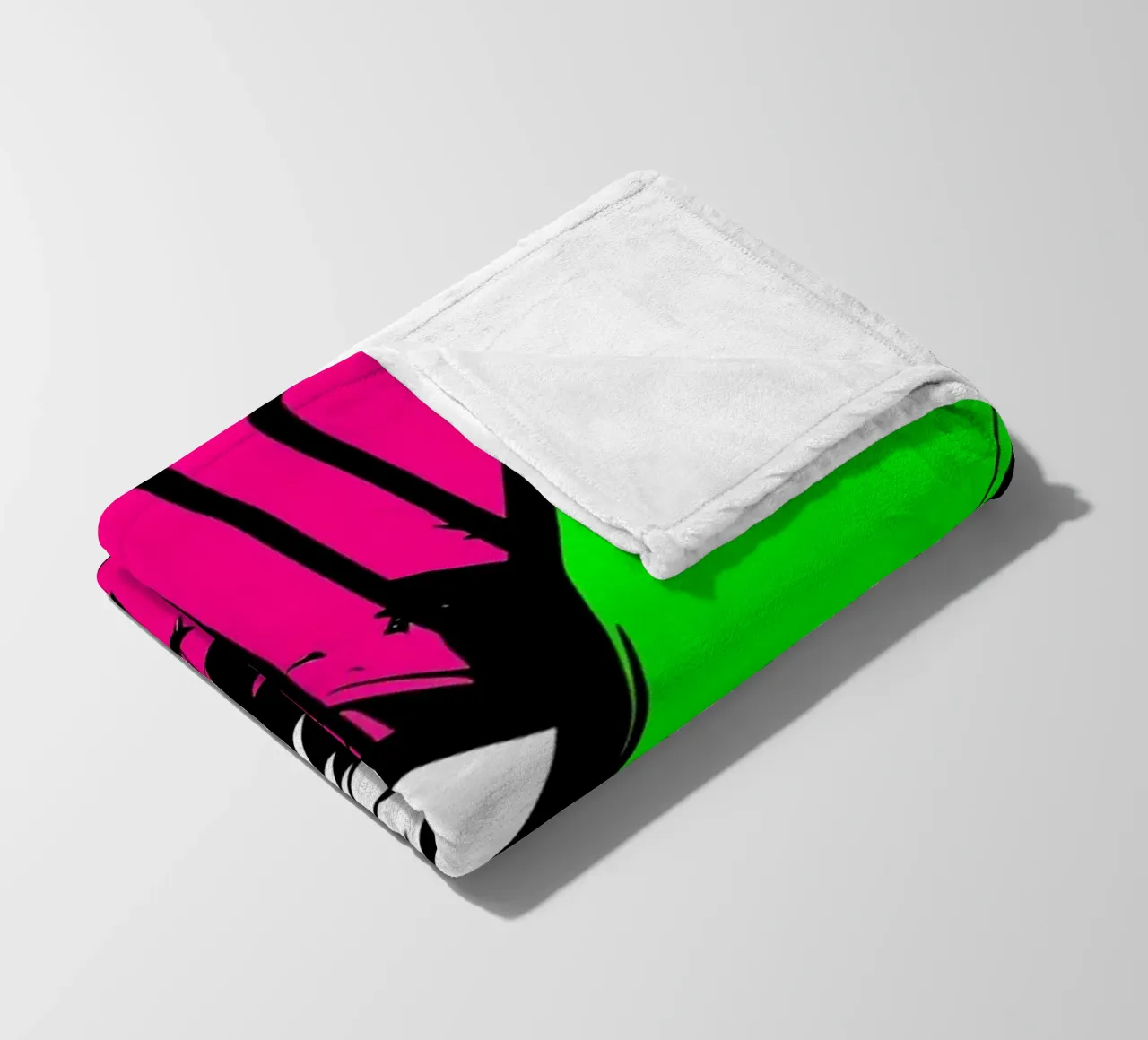 Un pipistrello raggiante - Pop Art coperta in pile da ColorCrash Gallery