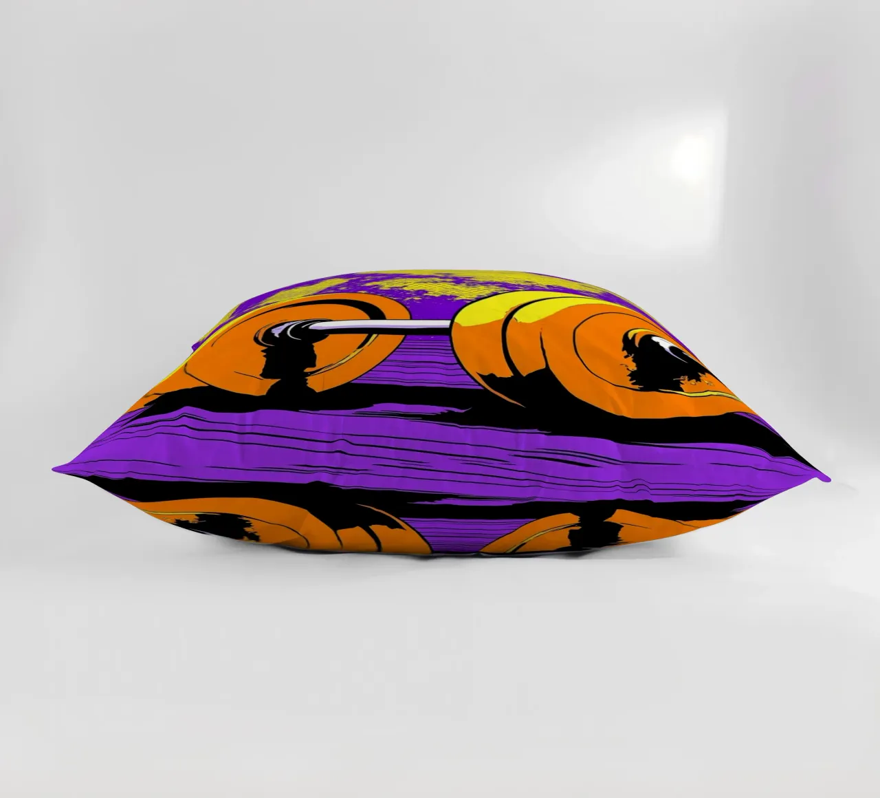 Sollevamento pesi - Pop Art cuscino da ColorCrash Gallery