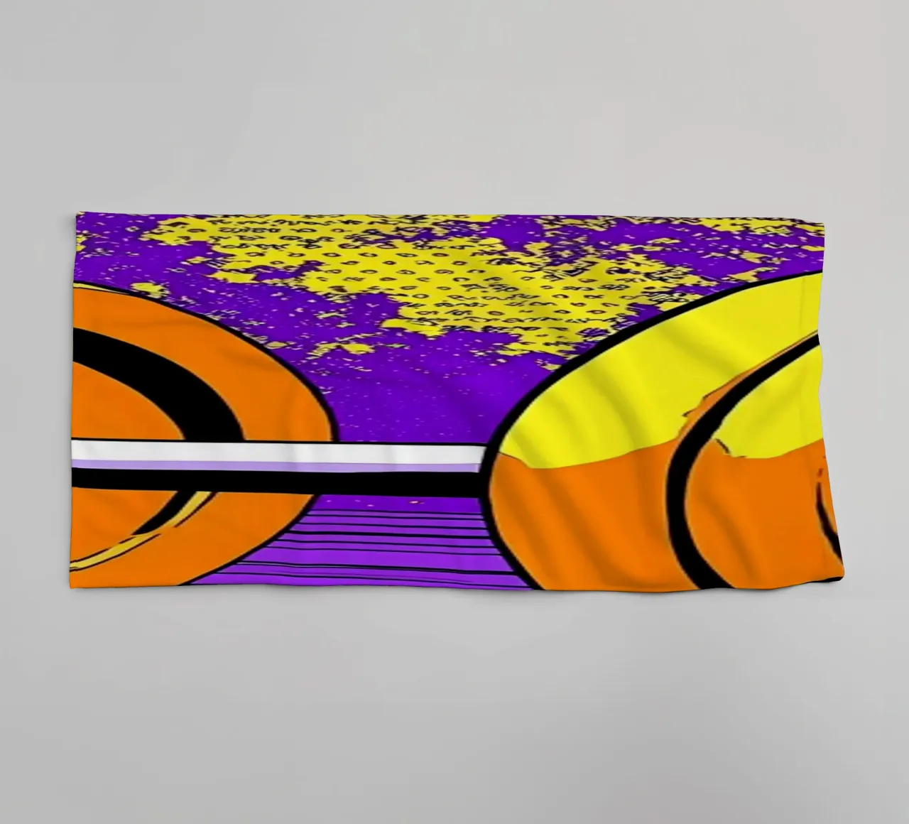 Sollevamento pesi - Pop Art asciugamano da bagno da ColorCrash Gallery