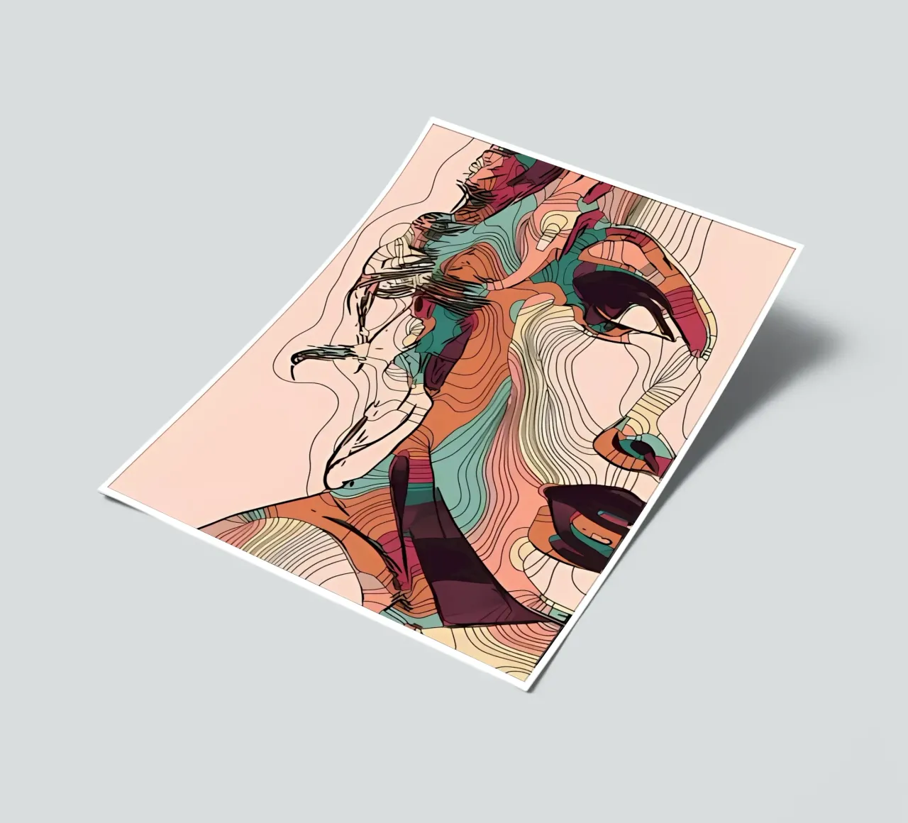 Minimalist Art Poster 427 sticker sheet by ahmiaLodri