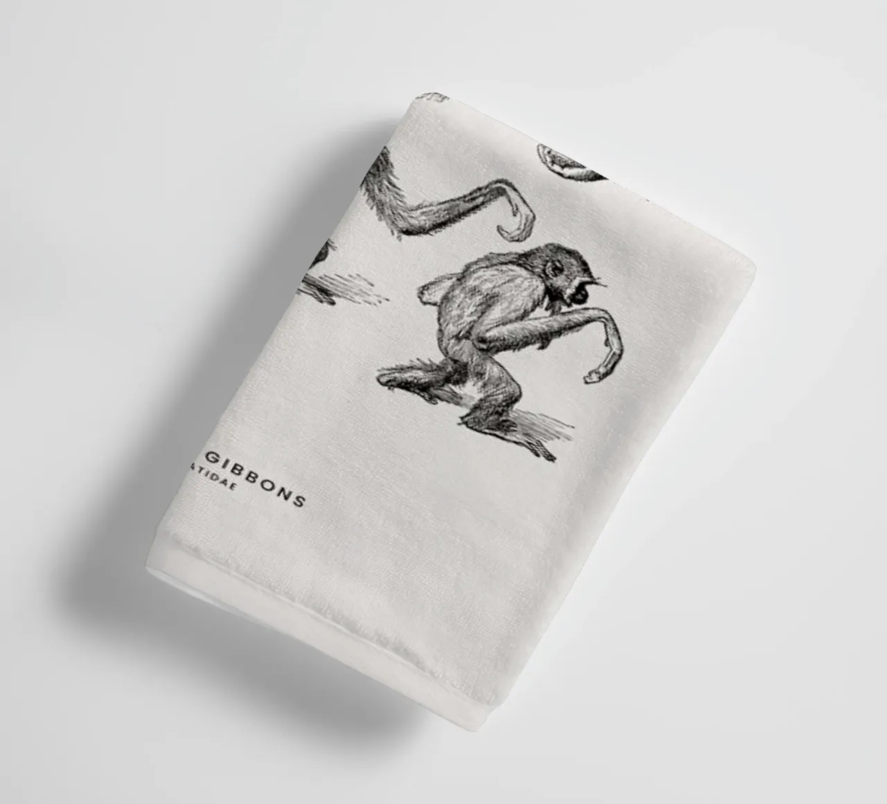 Orangutans and Gibbons serviette de bain de Flora & Fauna
