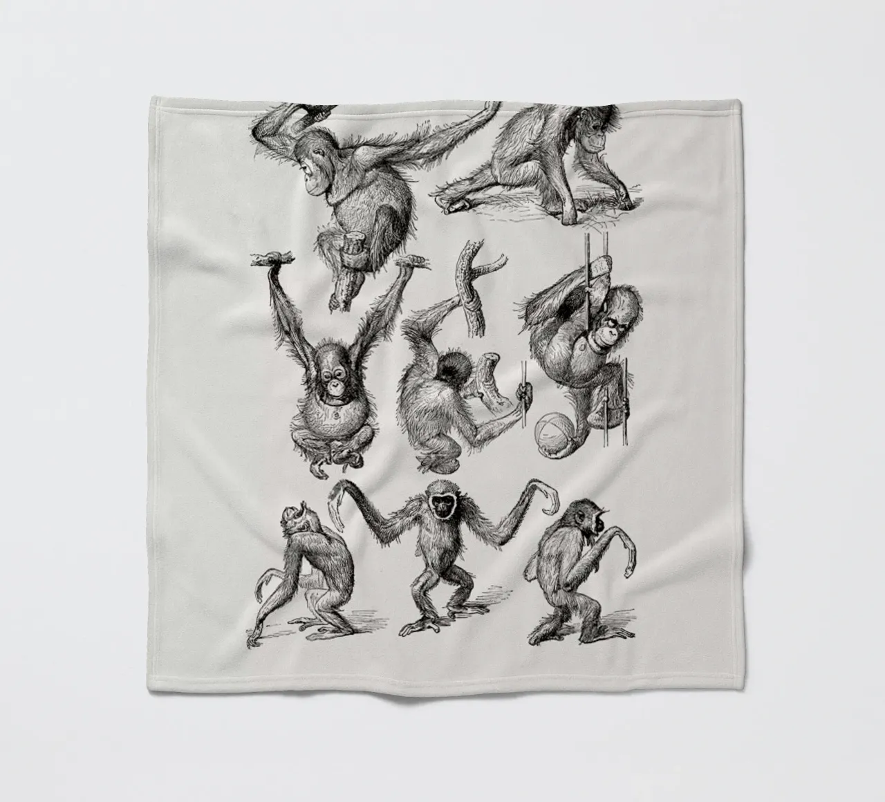 Orangutans and Gibbons coperta in pile da Flora & Fauna
