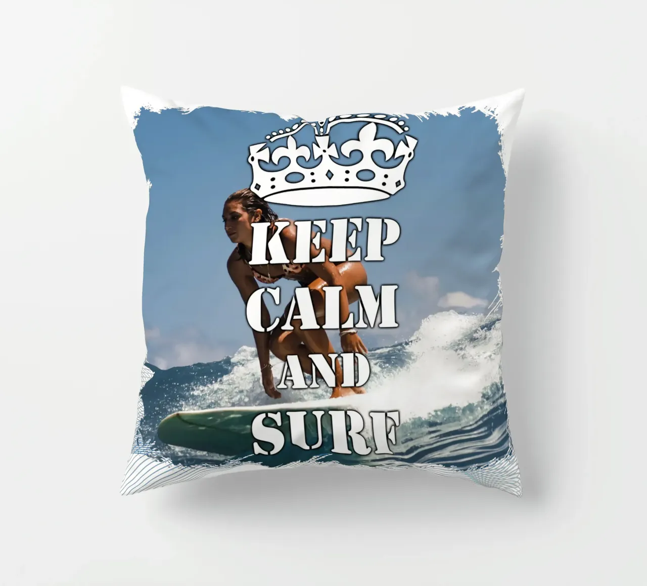 Mantieni la calma e naviga 80b cuscino da surfer28