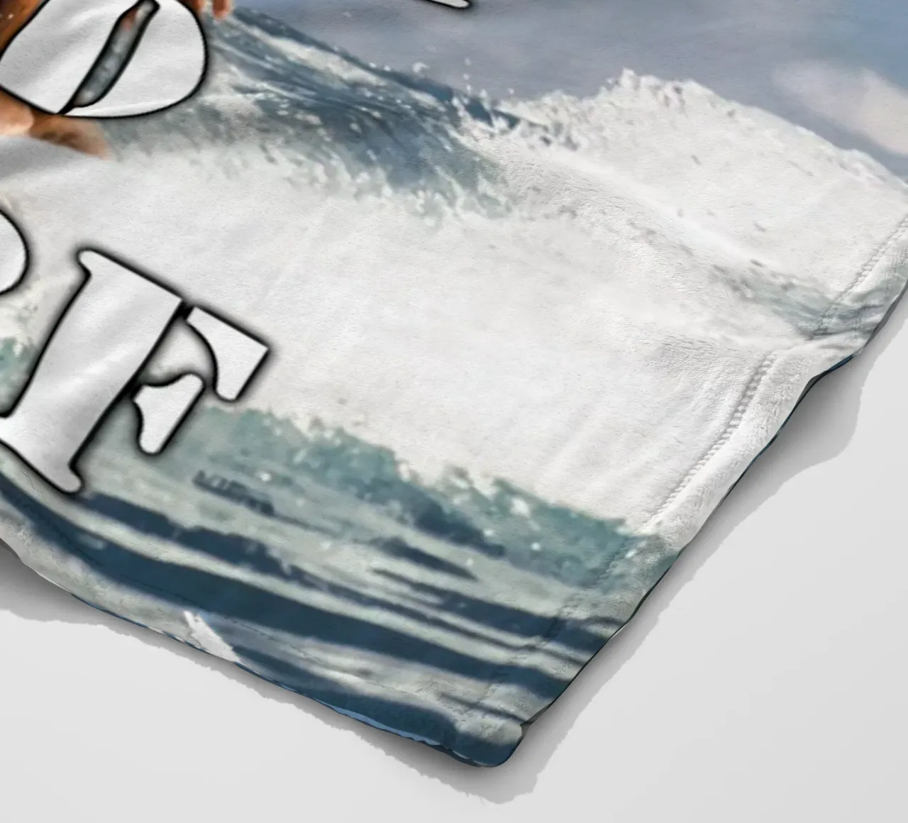Mantieni la calma e naviga 80b coperta in pile da surfer28
