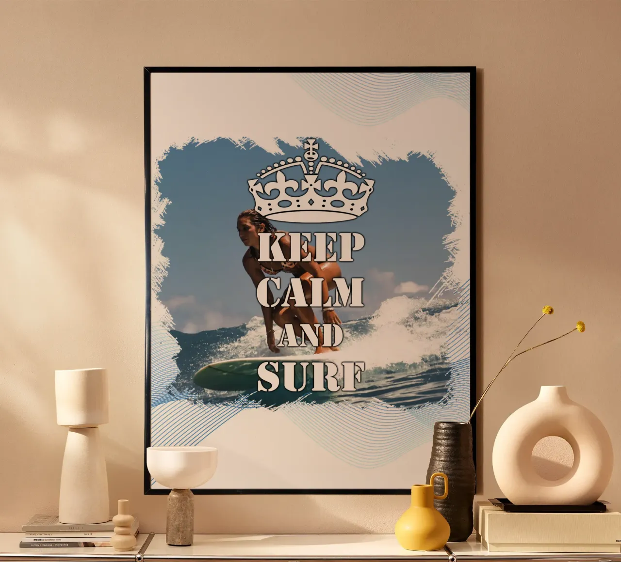 Mantieni la calma e naviga 80b carta hahnemühle da surfer28