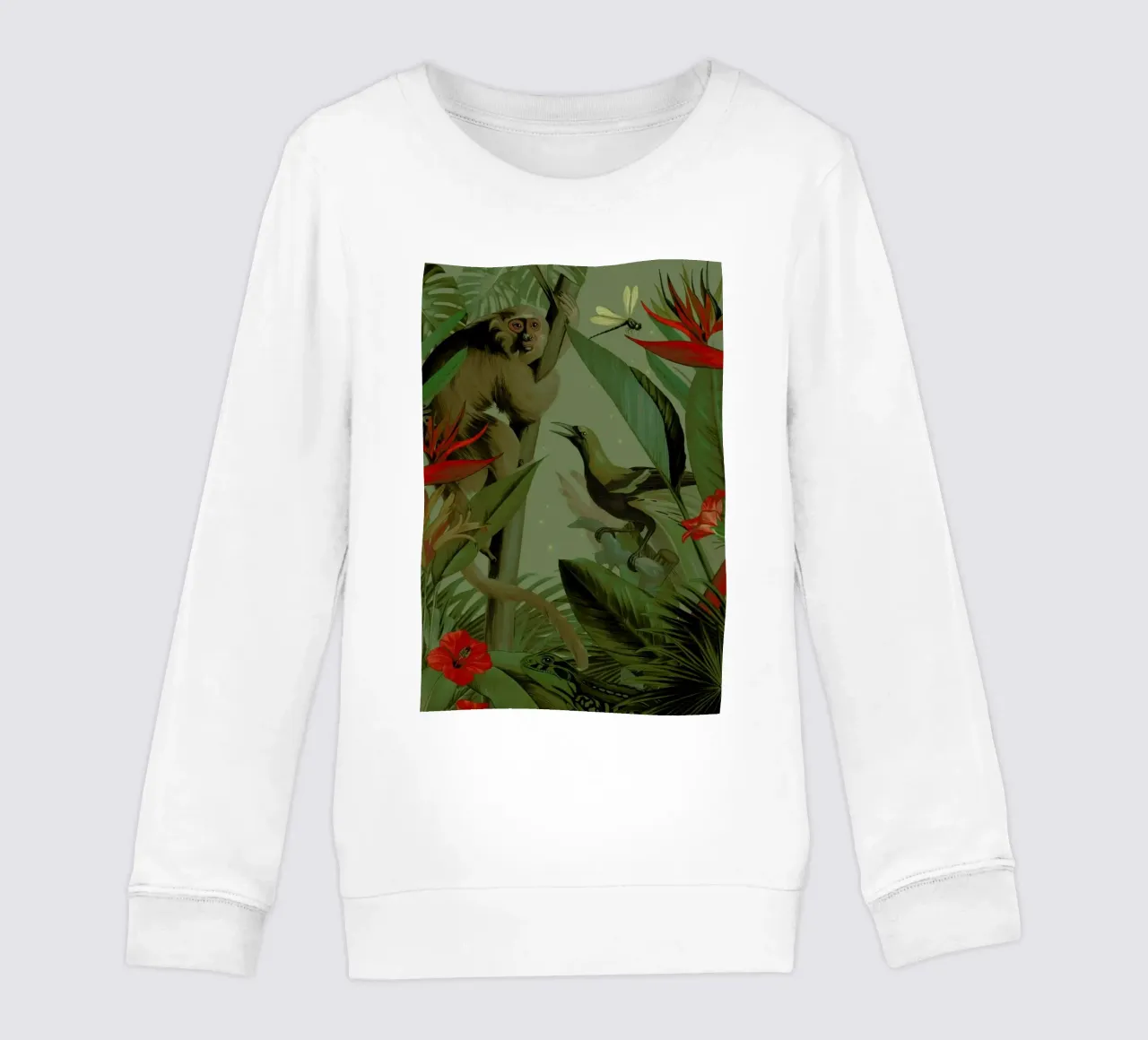Welcome To The Jungle Kinder Sweatshirt von Nettsch