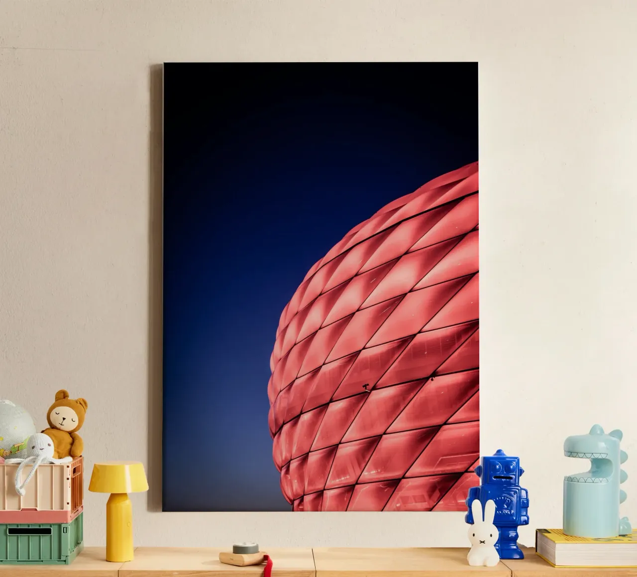 Allianz Arena 2 tela con Cornice a cassetta da Flo Klein