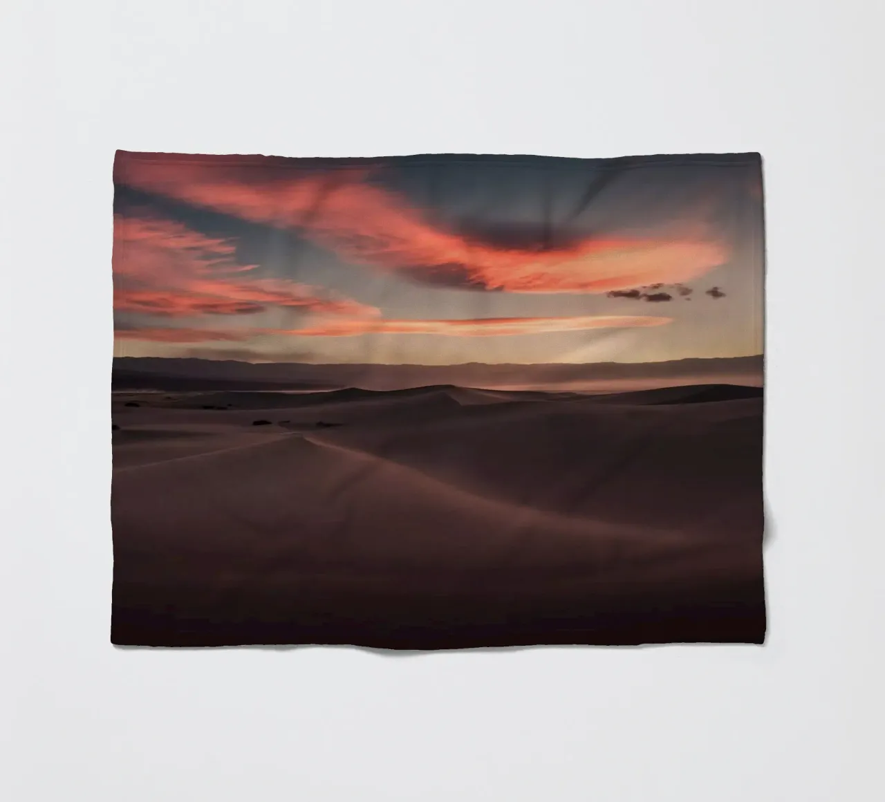 Mania Landscapes Raw 13 Mesquite (USA) coperta in pile da Mania Print Collection