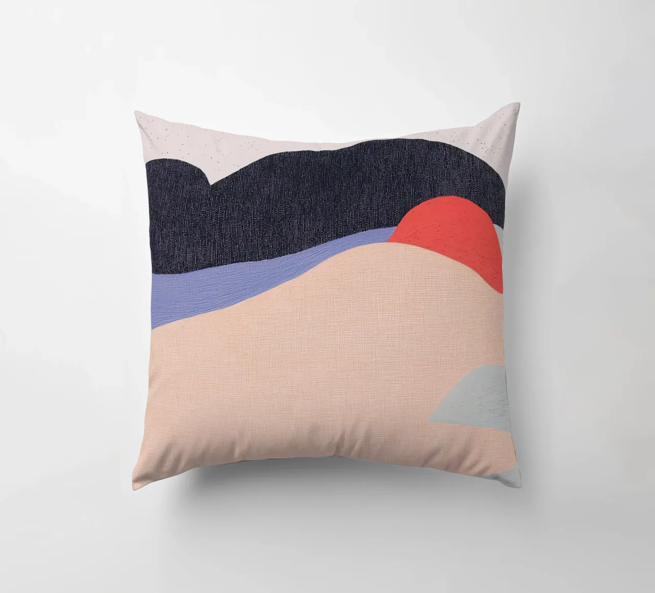 Paisaje geométrico abstracto y creativo para una casa con estilo cojín de Kaji