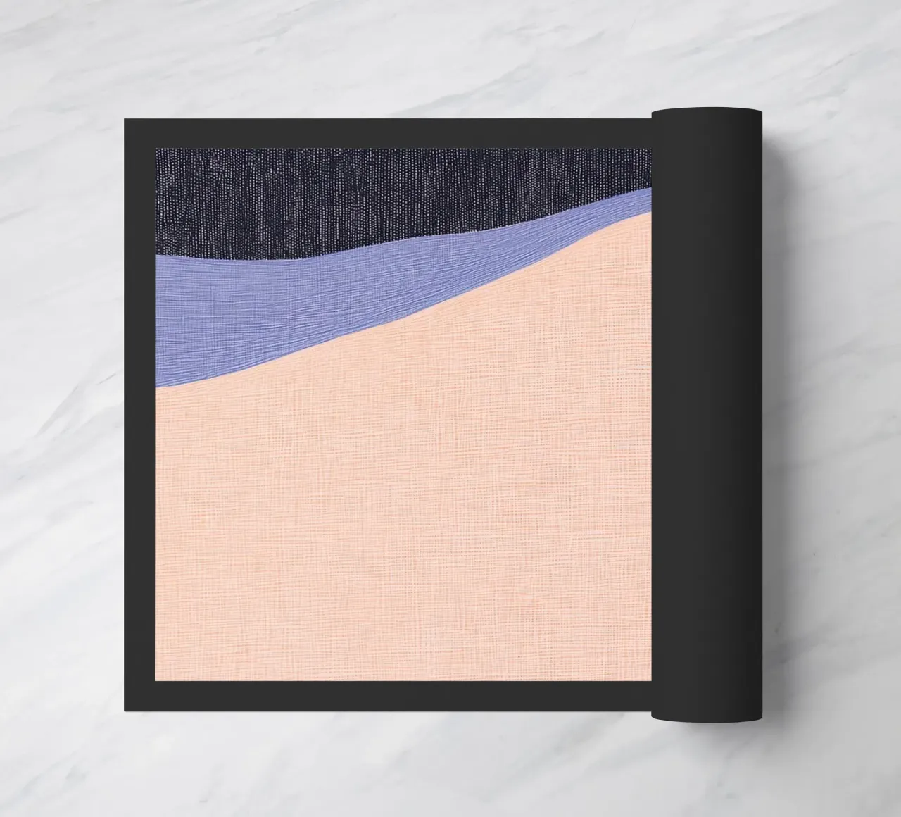 Paisaje geométrico abstracto y creativo para una casa con estilo felpudo de Kaji