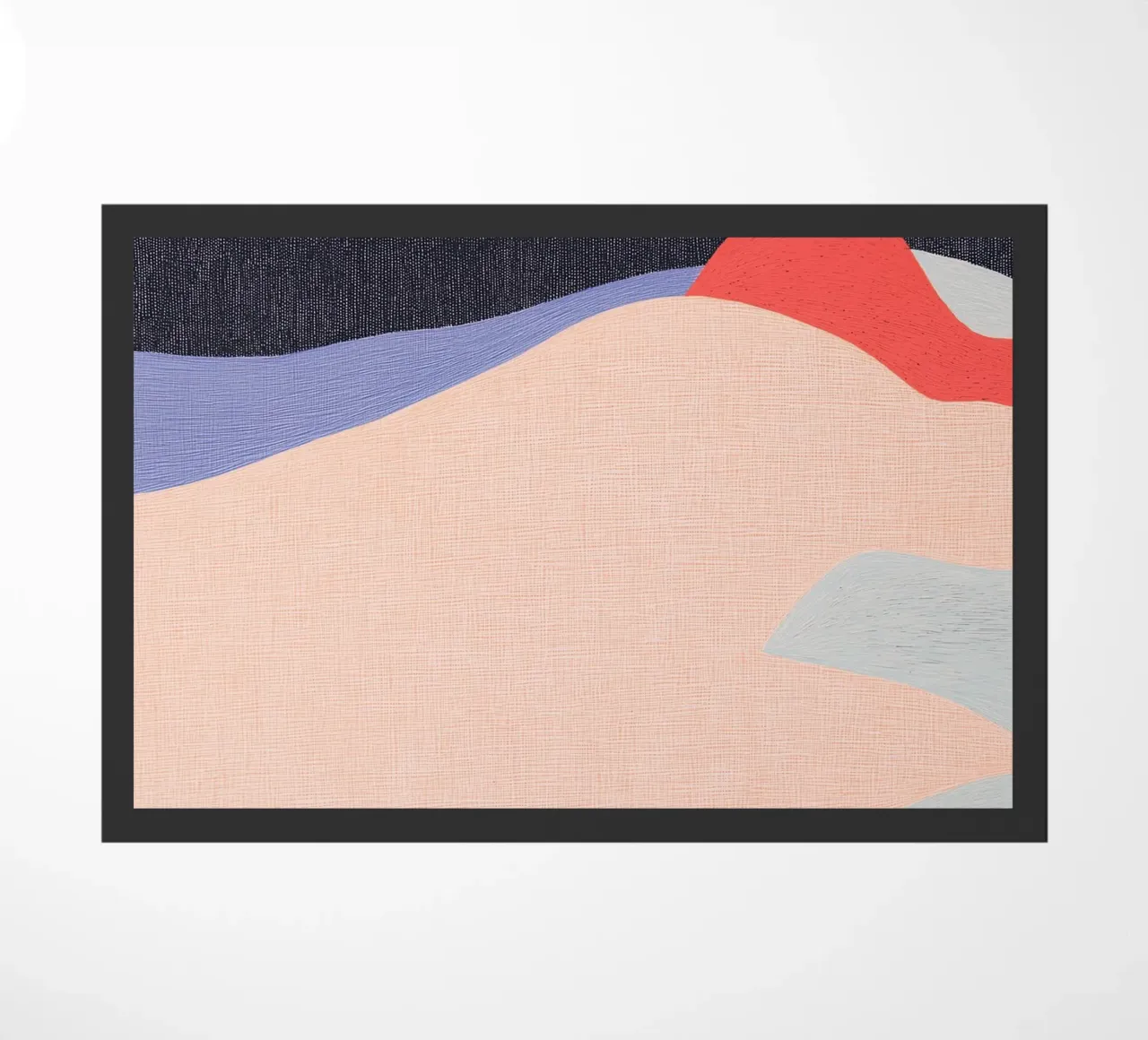 Paisaje geométrico abstracto y creativo para una casa con estilo felpudo de Kaji