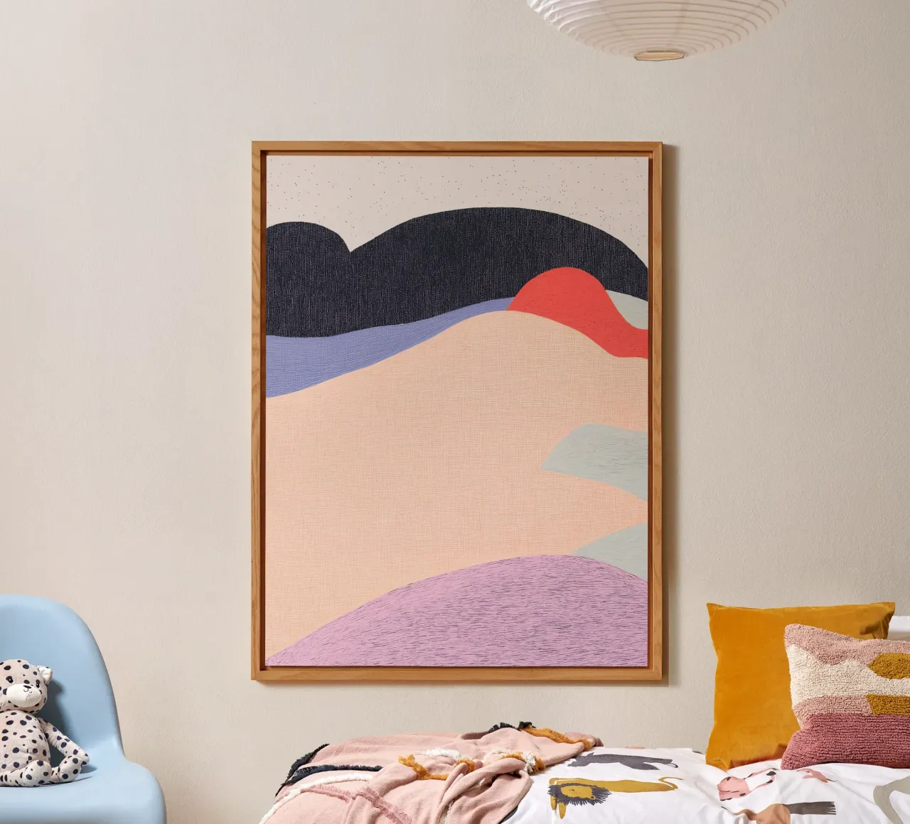 Creative Bold Abstract Geometry Landscape for Stylish House alu-dibond by Kaji