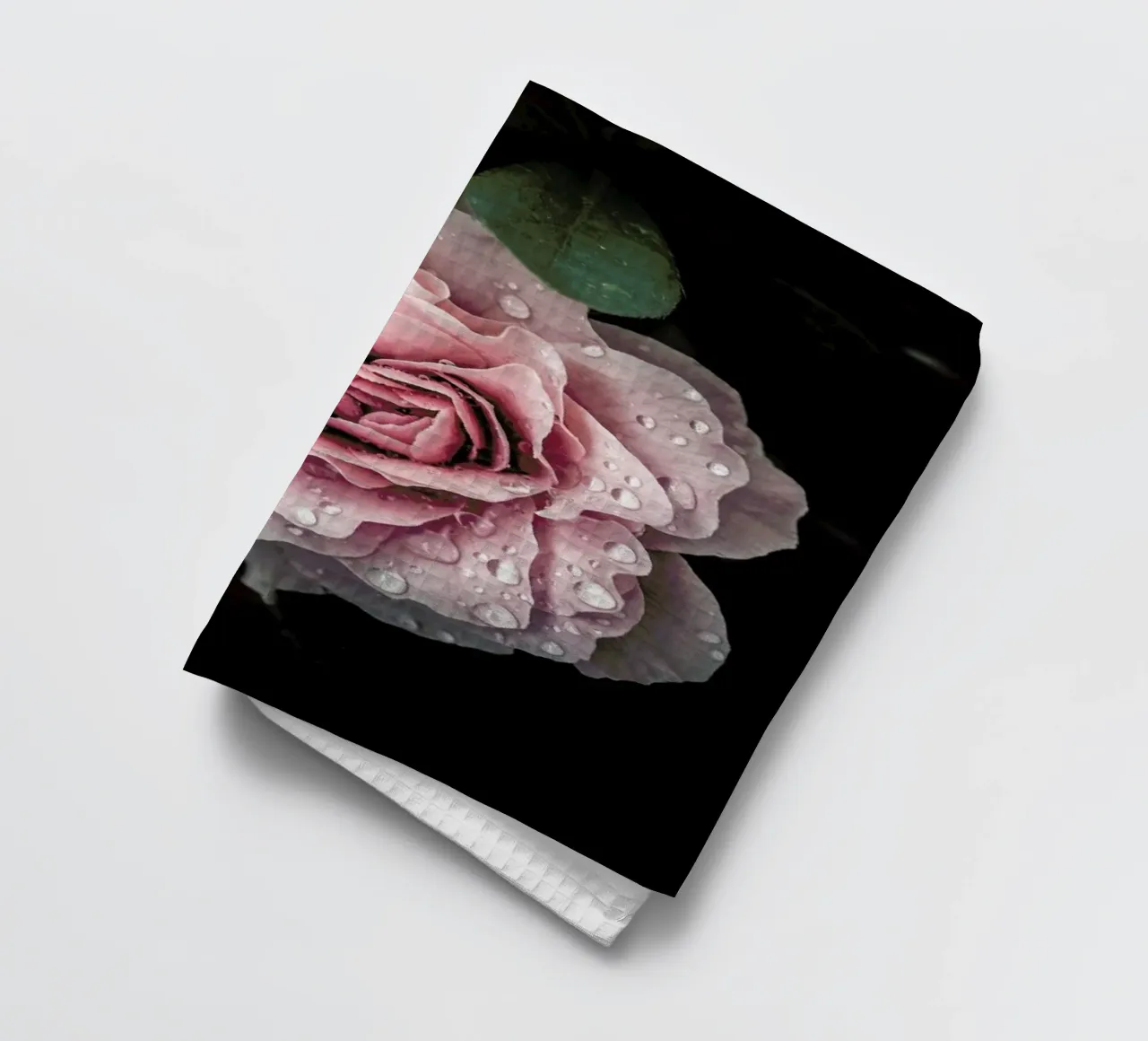 Raindrops on Pink Rose torchon de Flora & Fauna