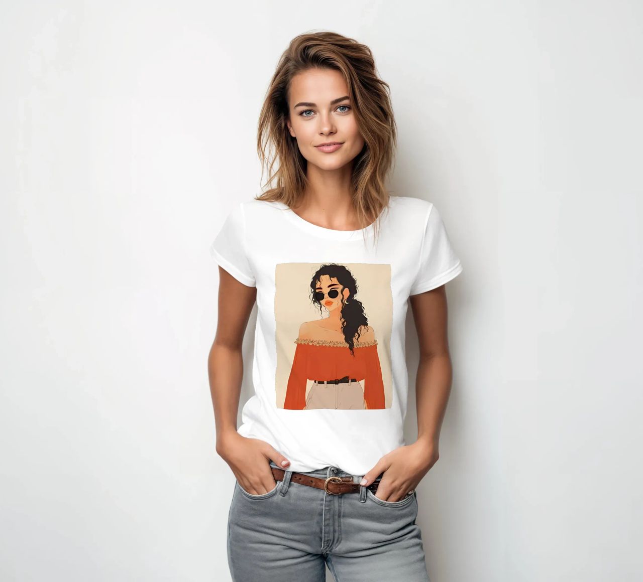 Minimalist Art Poster 438 Frauen T-Shirt von ahmiaLodri