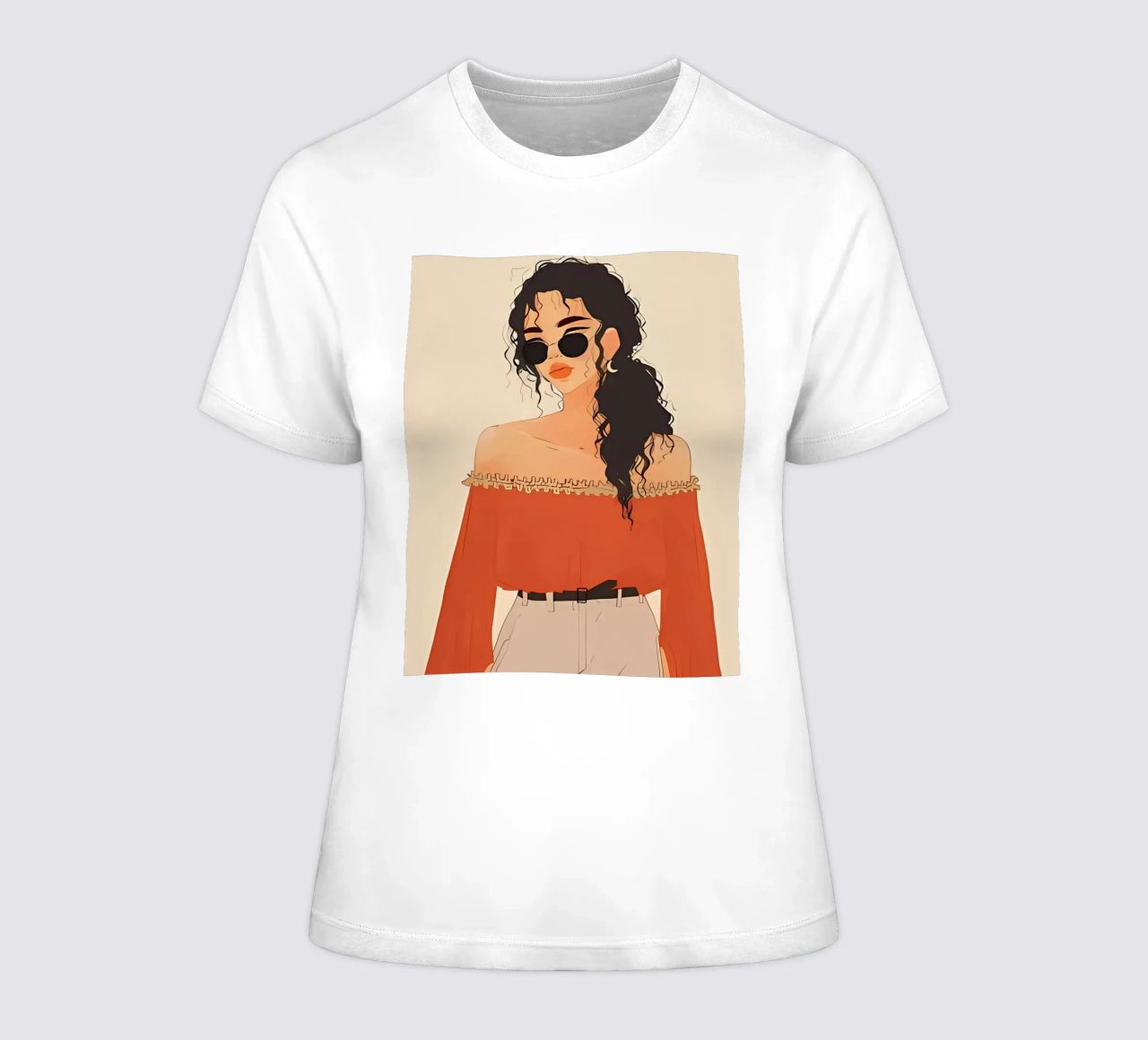 Minimalist Art Poster 438 Frauen T-Shirt von ahmiaLodri