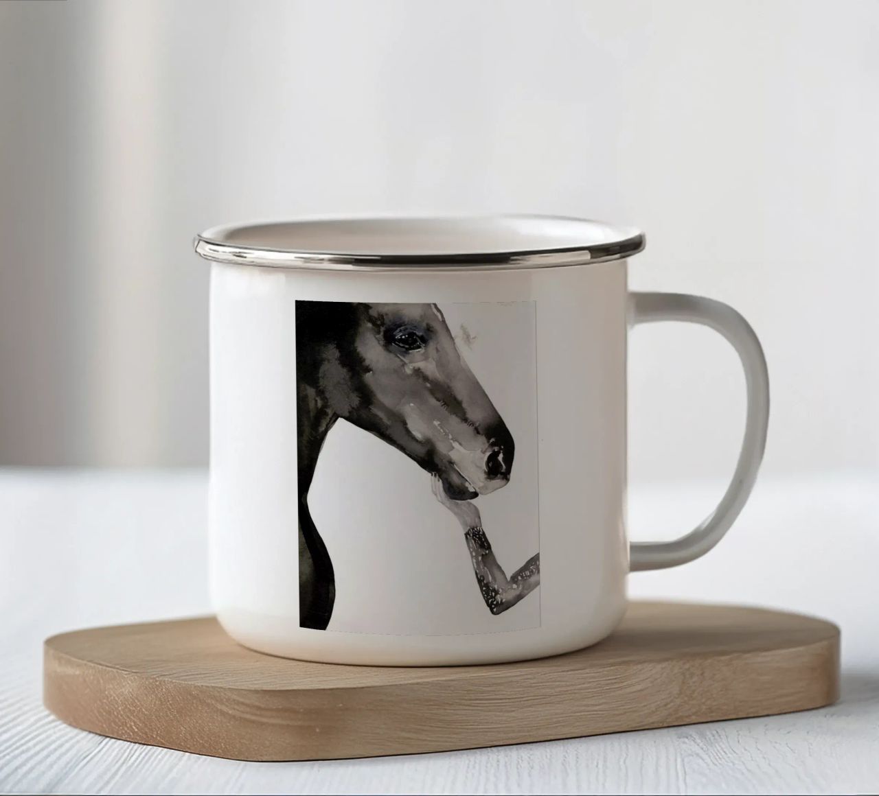Let's Light It Up enamel mug by Victoria Verbaan