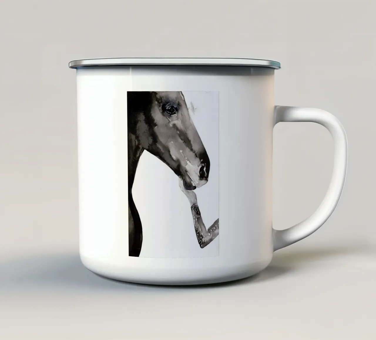 Let's Light It Up Emaille Tasse von Victoria Verbaan
