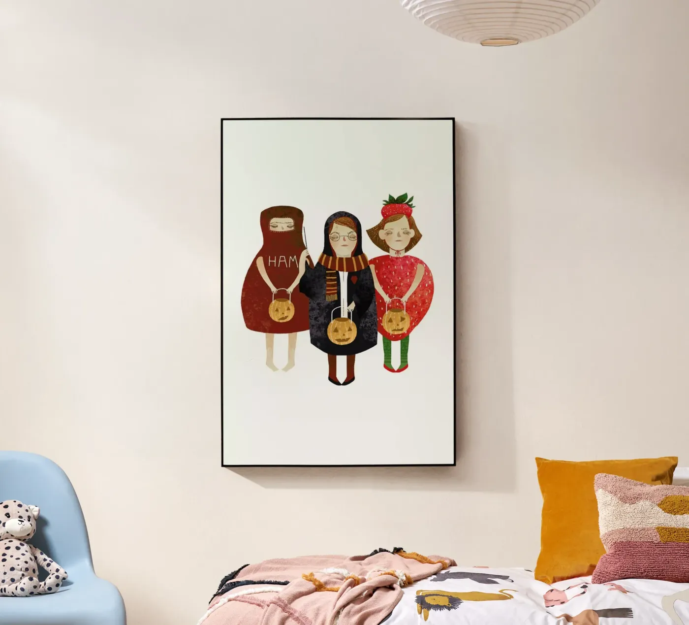 Halloween acryl van Amalia Restrepo