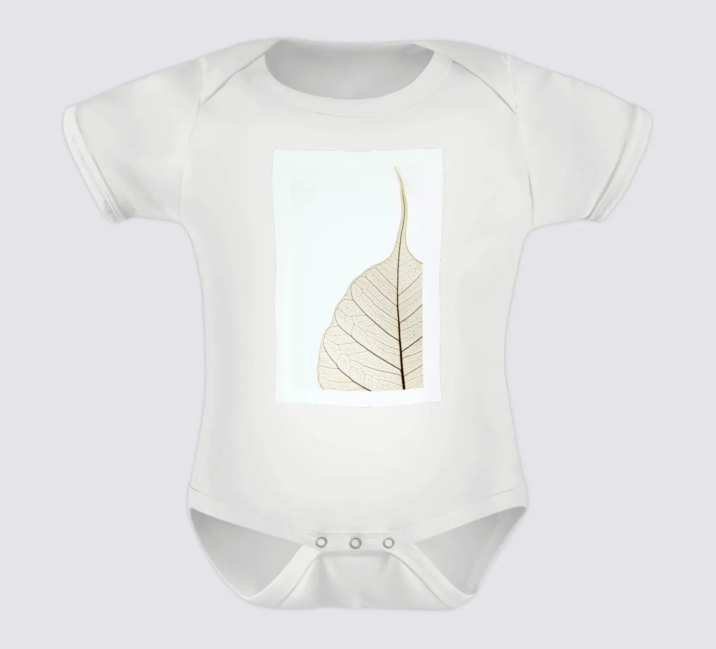 Translucent Leaf Kurzarm Babybody von Flora & Fauna