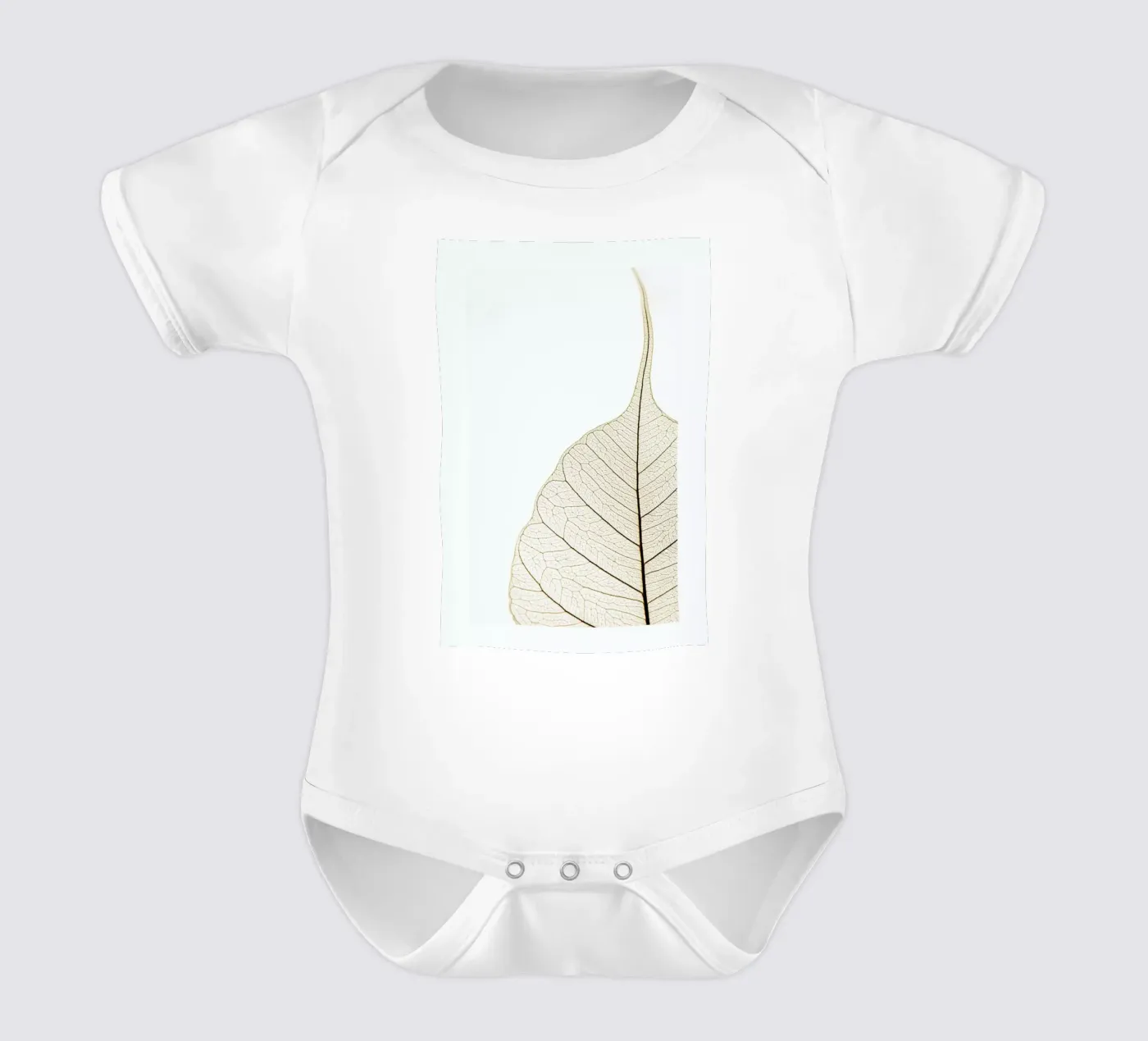 Translucent Leaf Kurzarm Babybody von Flora & Fauna