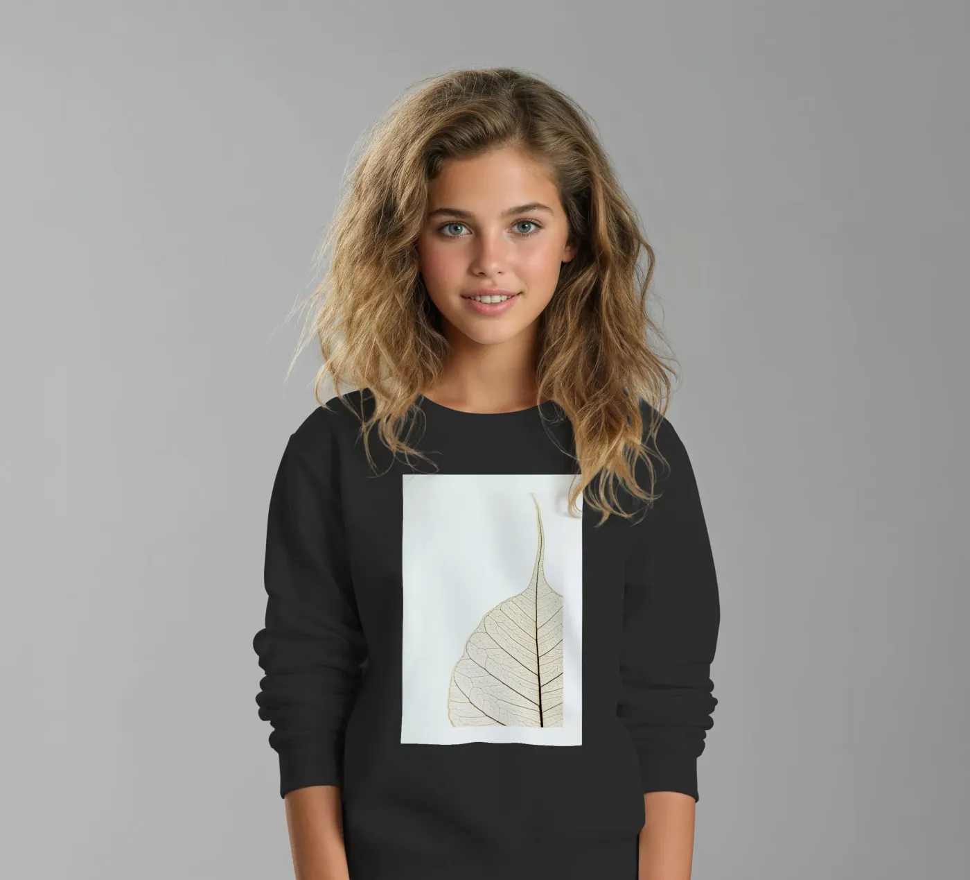 Translucent Leaf kinder sweatshirt van Flora & Fauna