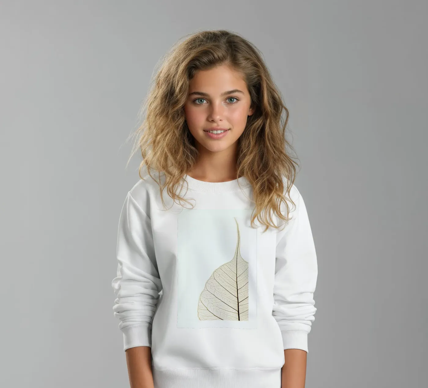 Translucent Leaf kinder sweatshirt van Flora & Fauna