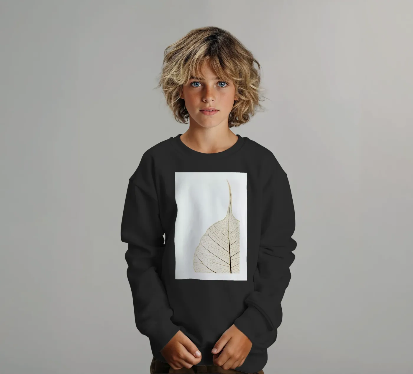 Translucent Leaf kinder sweatshirt van Flora & Fauna