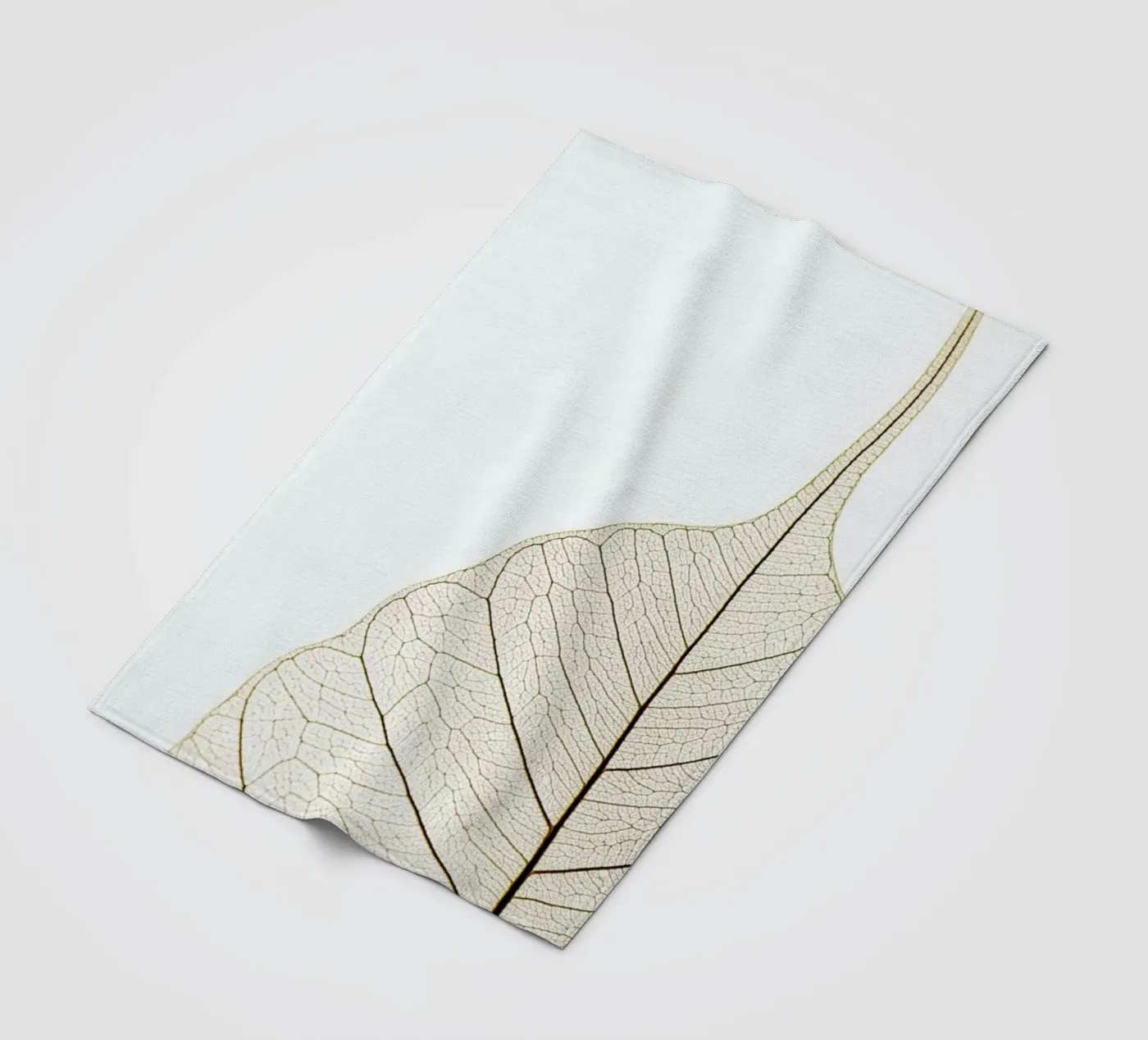 Translucent Leaf fleece blanket by Flora & Fauna