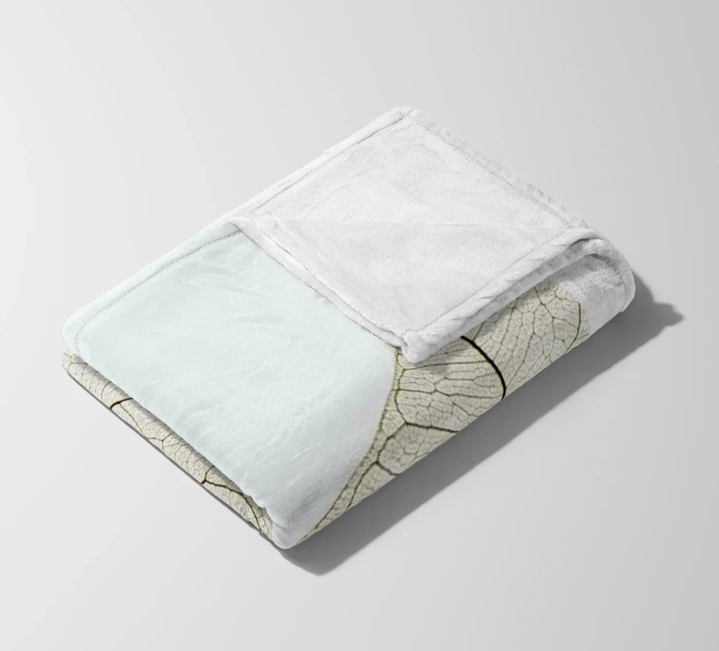 Translucent Leaf fleece blanket by Flora & Fauna