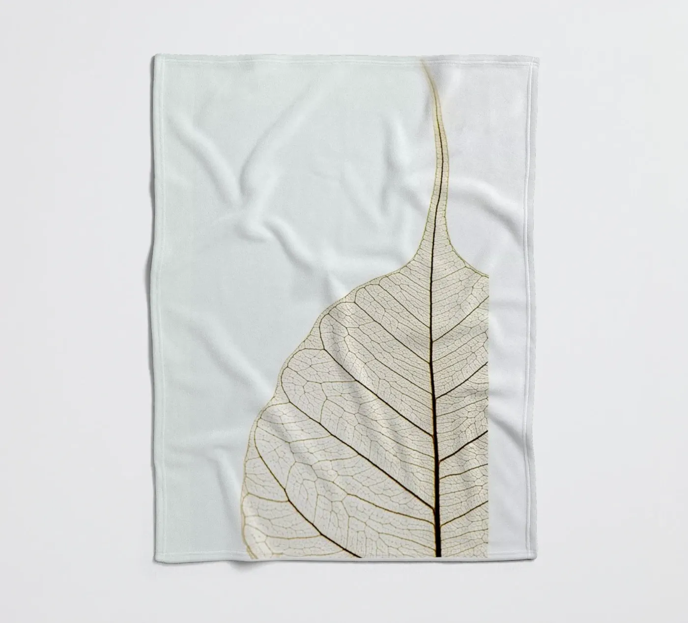 Translucent Leaf fleece blanket by Flora & Fauna