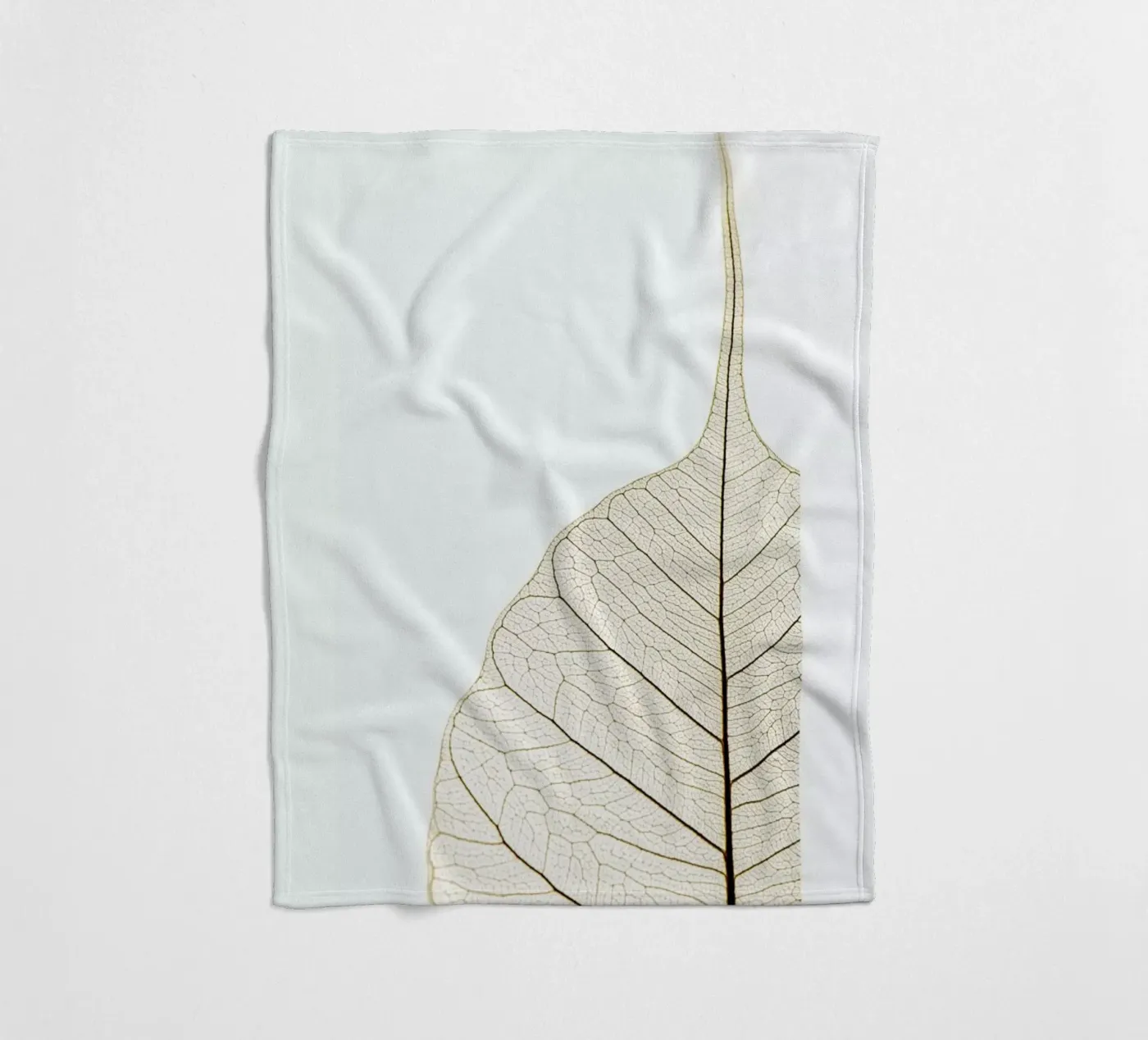 Translucent Leaf fleece blanket by Flora & Fauna