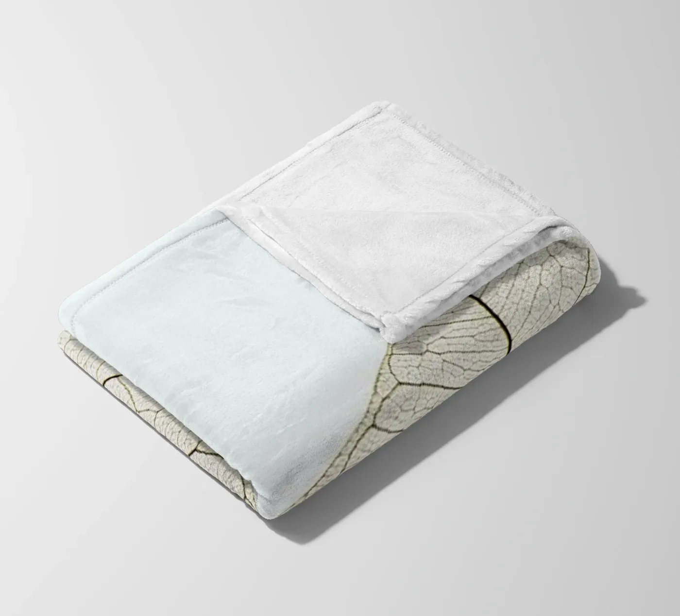 Translucent Leaf fleece blanket by Flora & Fauna
