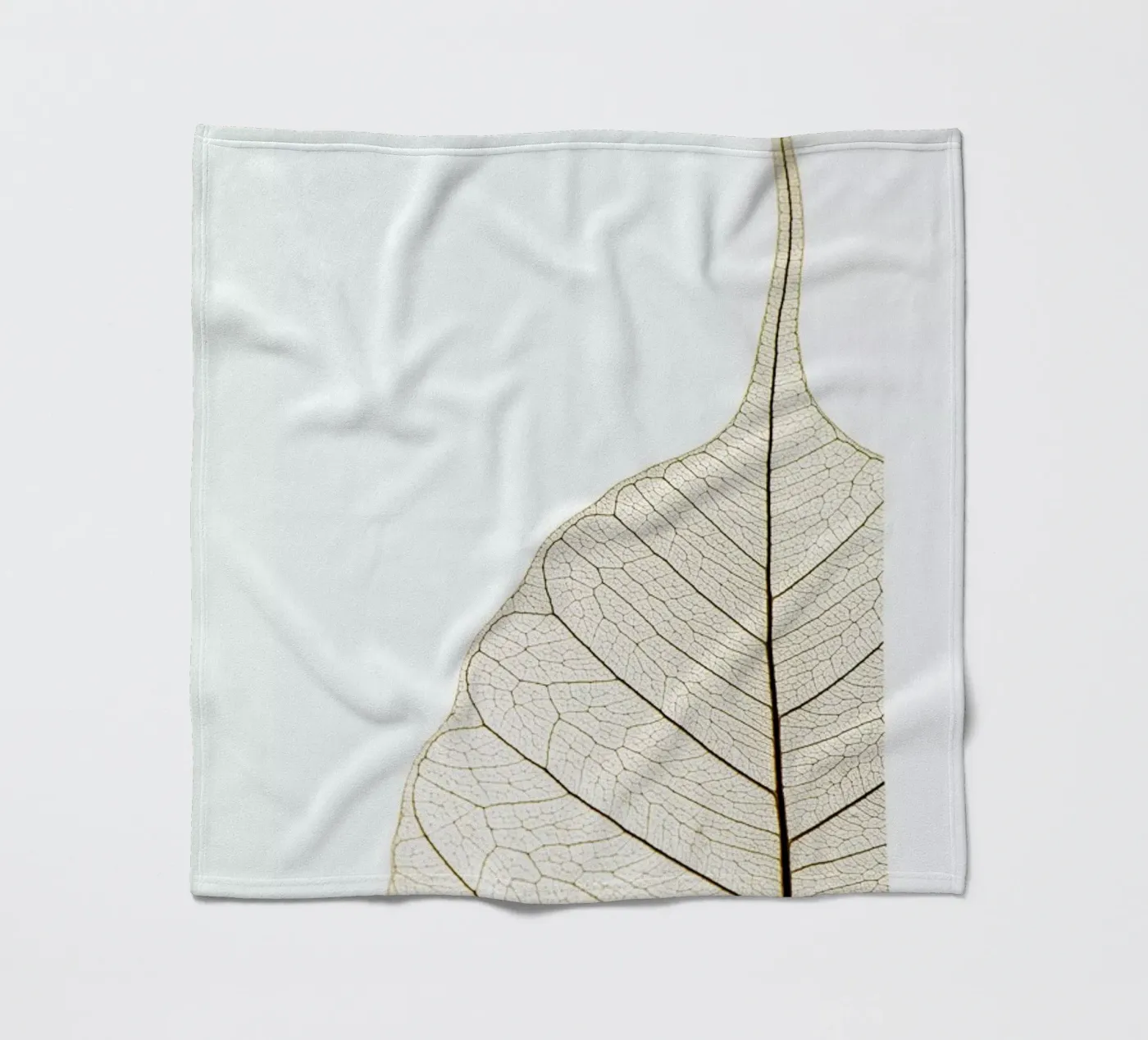 Translucent Leaf fleece blanket by Flora & Fauna