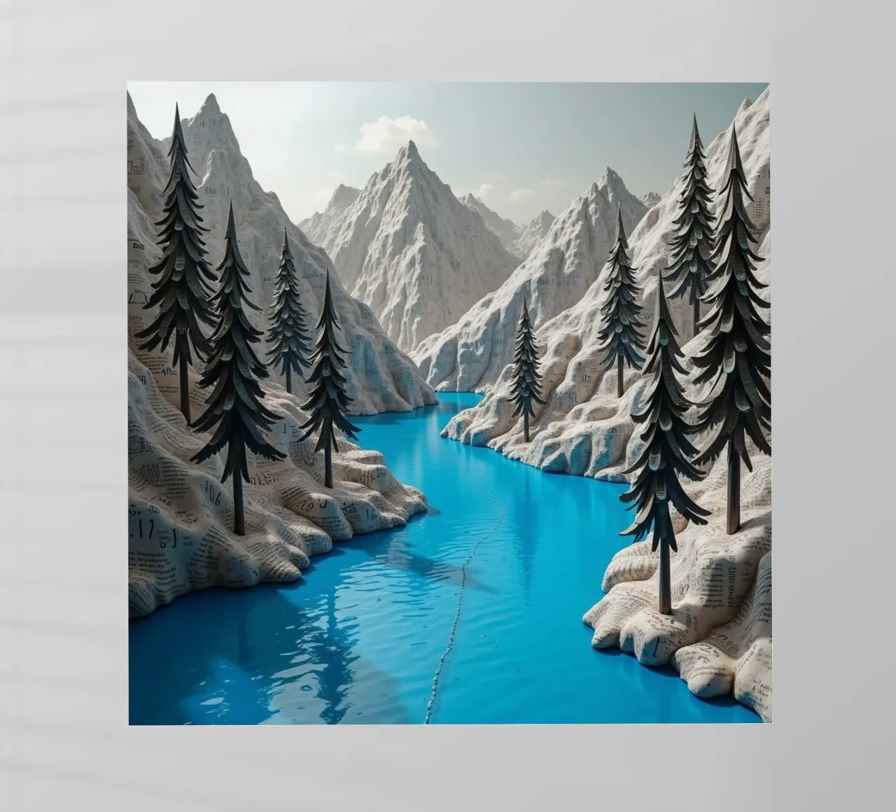 Papieren bergen backlit folie van CASTILO