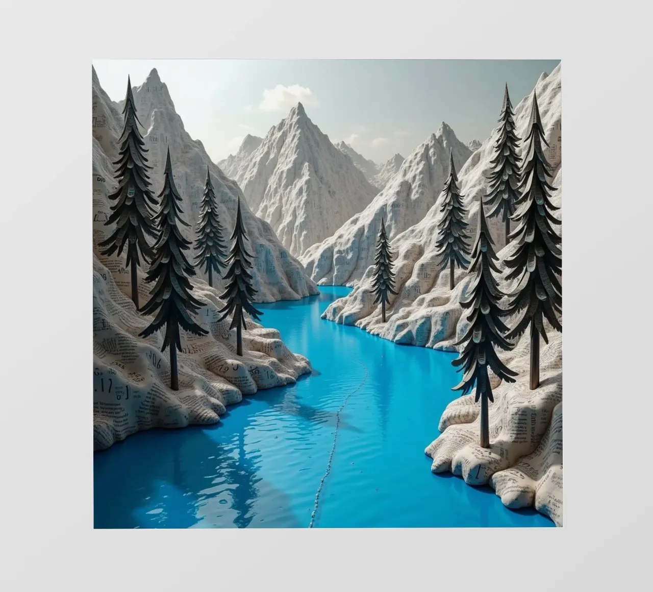 Papieren bergen backlit folie van CASTILO