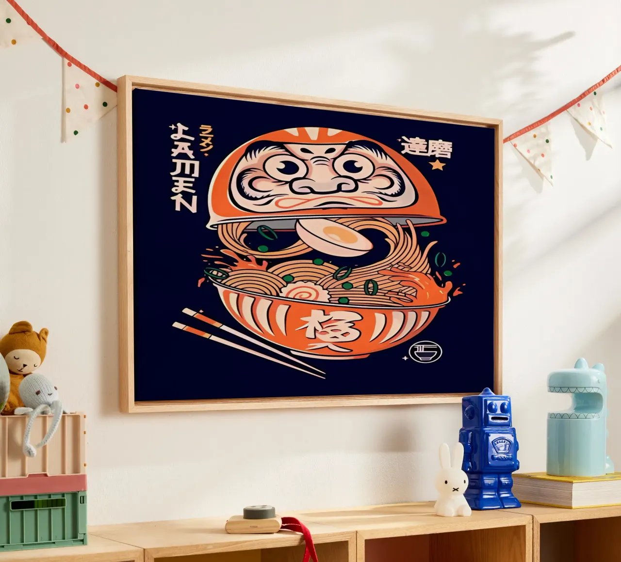 Poster d'arte minimalista 446 tela con Cornice a cassetta da ahmiaLodri