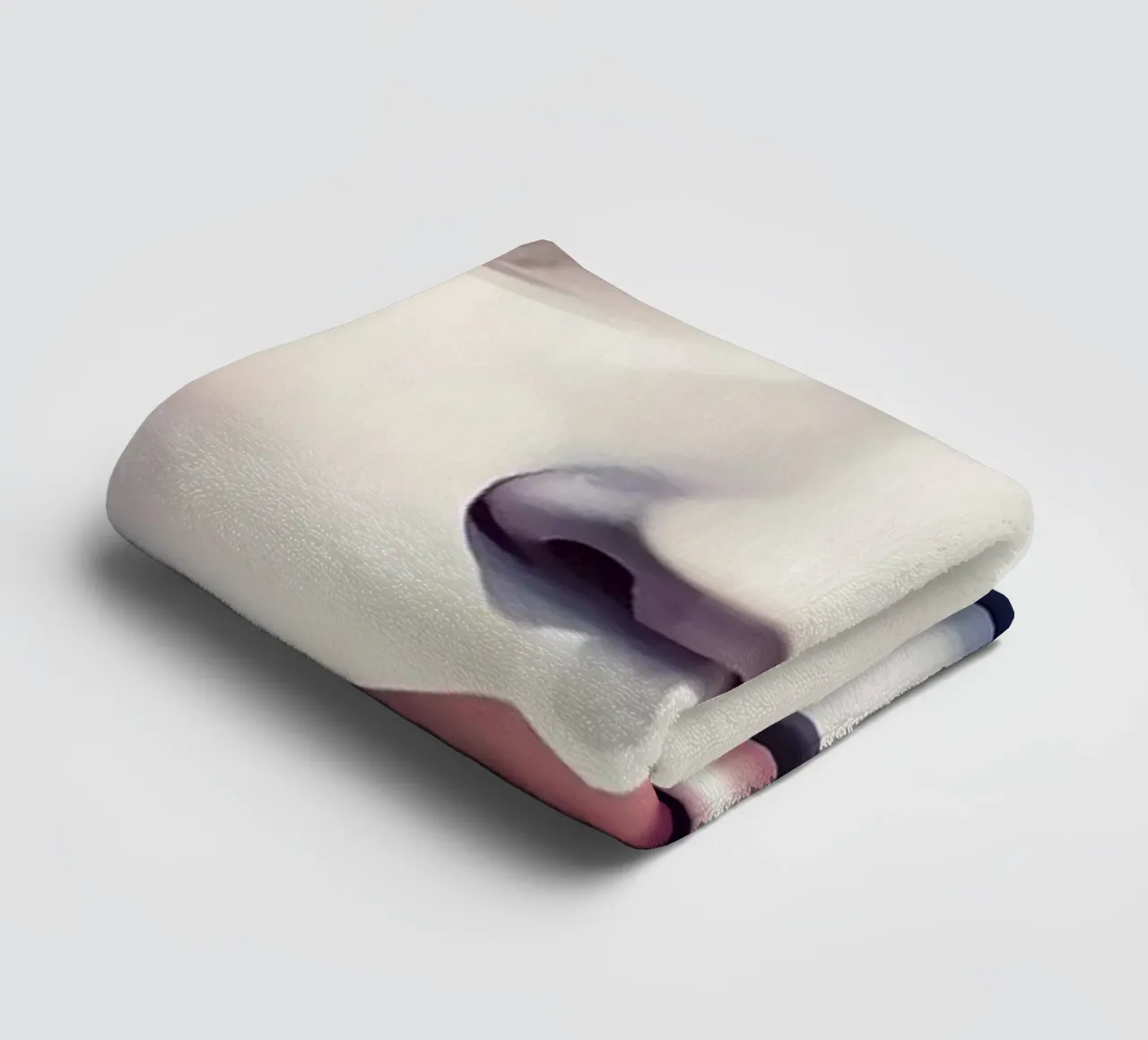 Mädchen und Blumen Aquarell Minimalismus 06 Handtuch von Minimalism