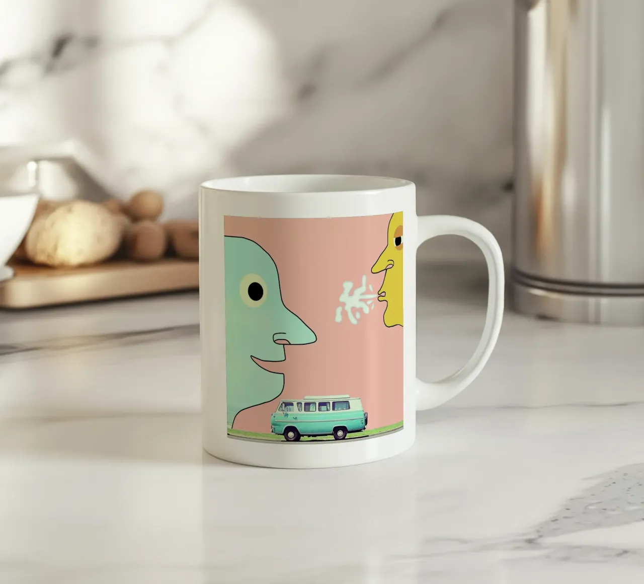 bigortry and presumption are a spit in an eye tazza in ceramica da FinnanoFenno